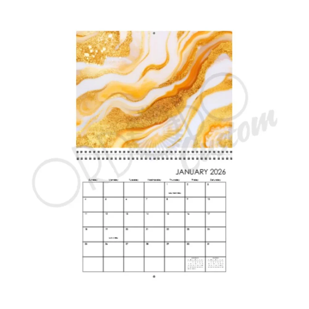 2026 Custom Geode Wall Calendar